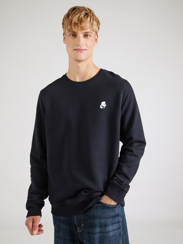 Felpa di Karl Lagerfeld in blu: frontale