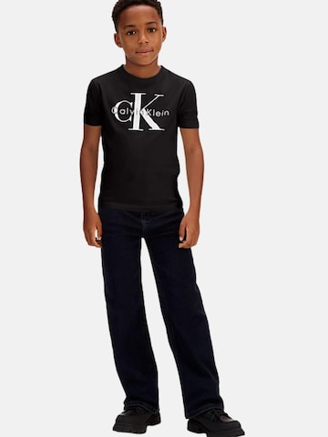 Calvin Klein Kids - Camiseta 'CK MONO LOGO SS T-SHIRT' en negro