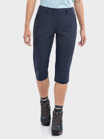 Schöffel Regular Outdoor trousers in Blue: front