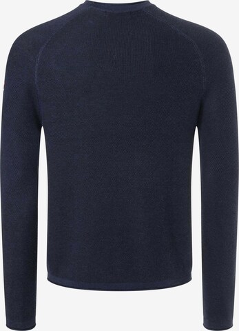 TIMEZONE Sweater 'Spiral Knit Crewneck' in Blue