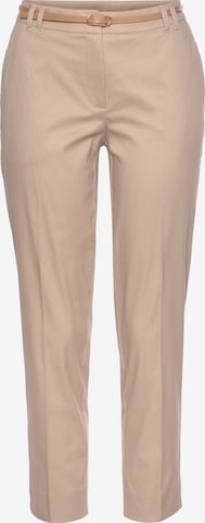 Coupe slim Pantalon chino VIVANCE en beige : devant