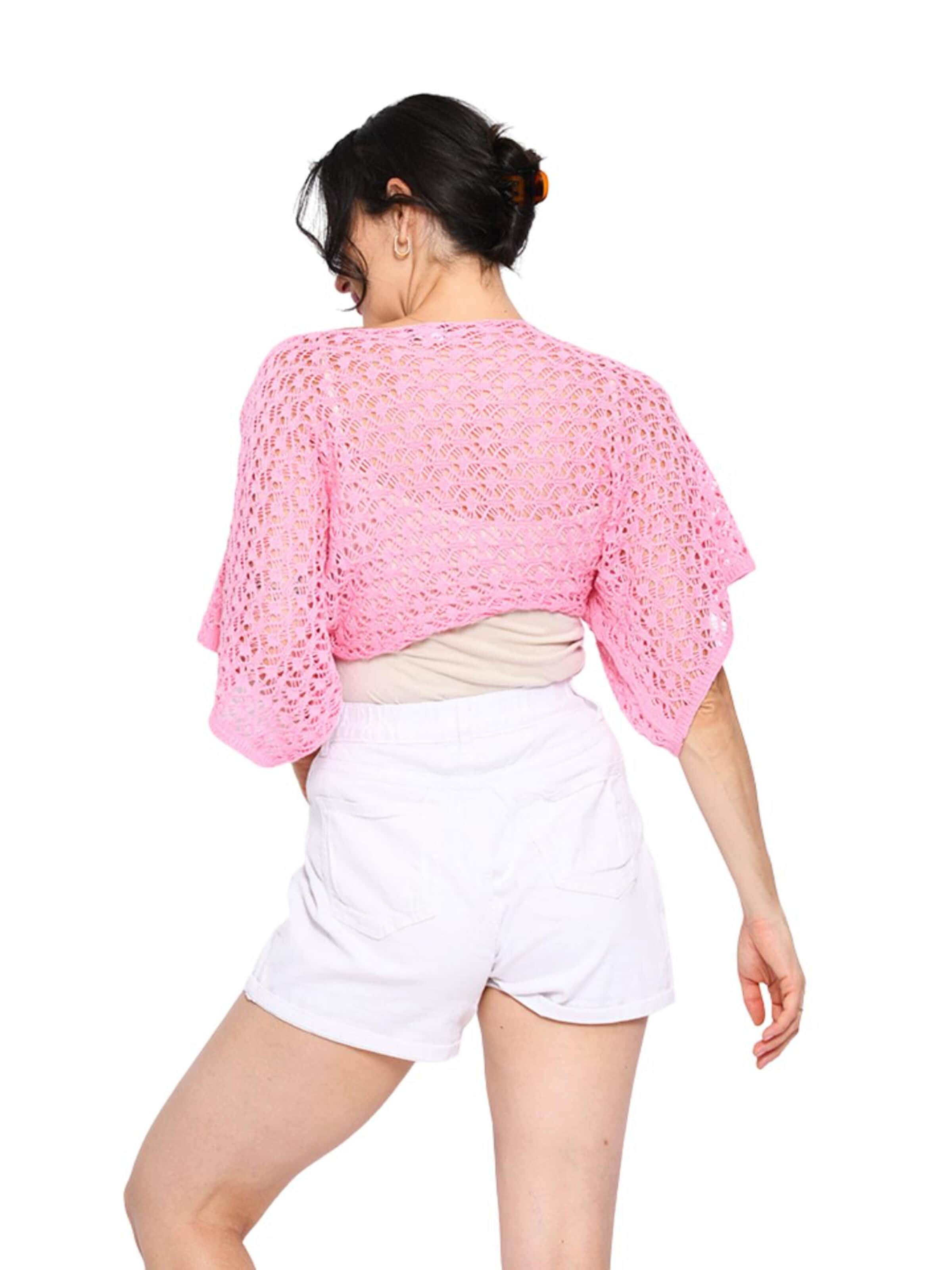 Süel knitwear - Top de punto 'Spider' en rosa