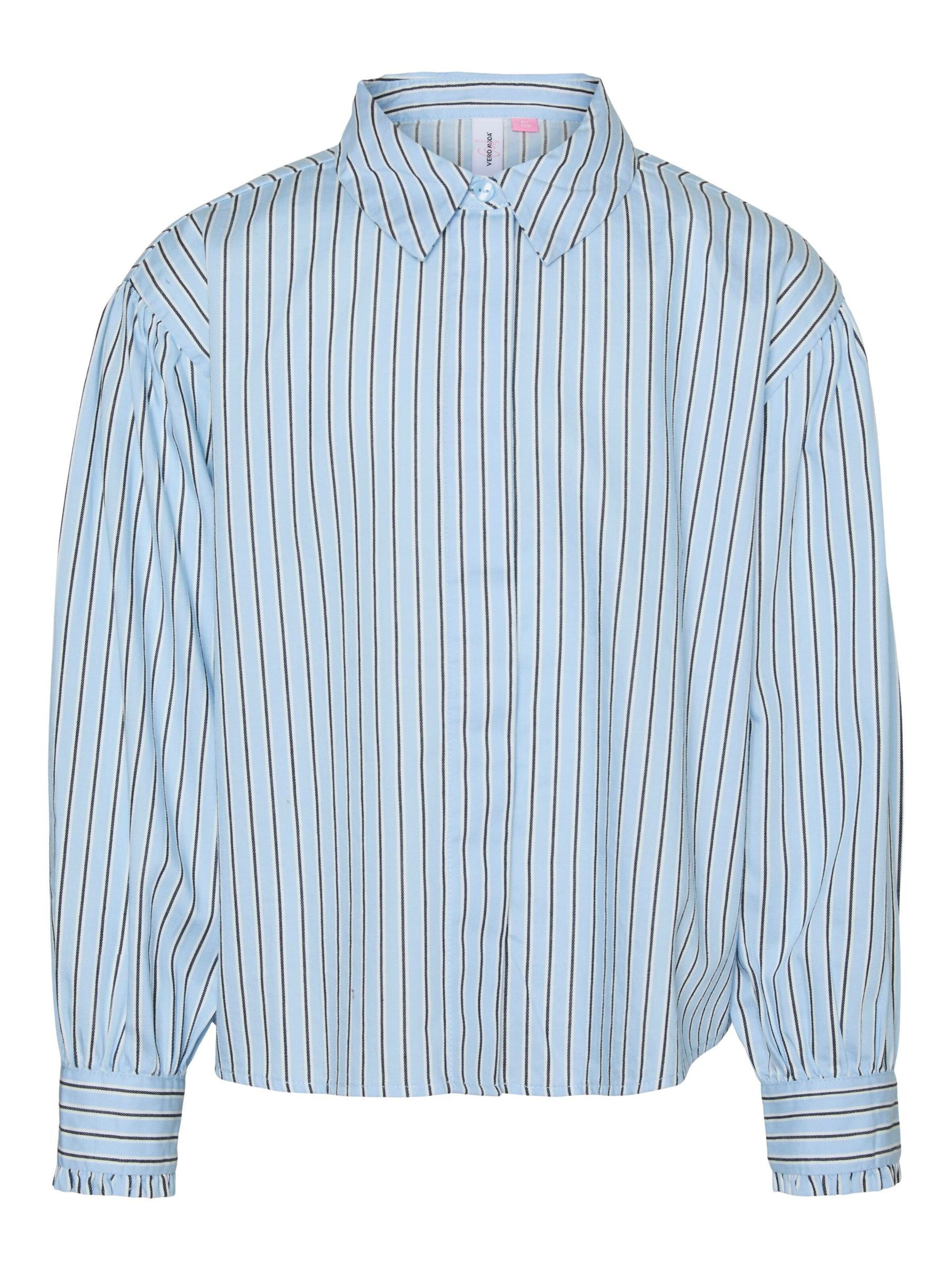 Vero Moda Girl Blouse 'VMPinnys' in Blauw: voorkant