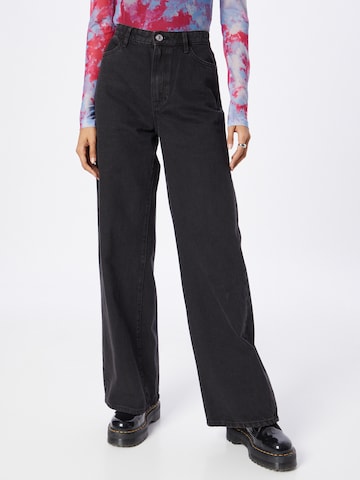 Lindex Wide leg Jeans 'Jackie' in Black: front