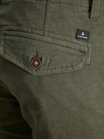 Effilé Pantalon cargo 'PAUL' JACK & JONES en vert