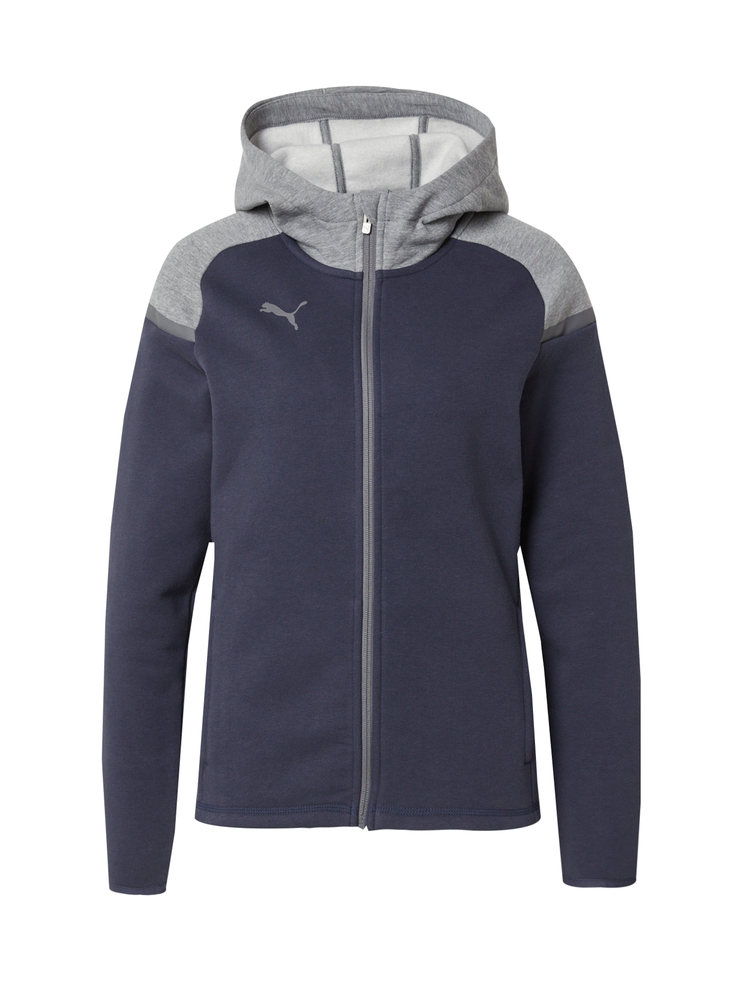 Giacca di felpa sportiva 'TeamCUP' PUMA di colore navy / grigio sfumato, Visualizzazione prodotti