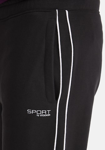 Stooker Men Regular Workout Pants 'SEAN' in Black