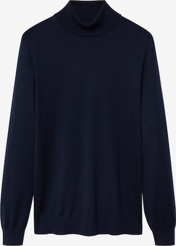 MANGO MAN Sweatshirt in Blauw: voorkant