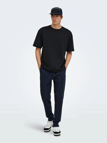 Only & Sons - Slimfit Pantalón plisado 'ONSLINUS' en azul