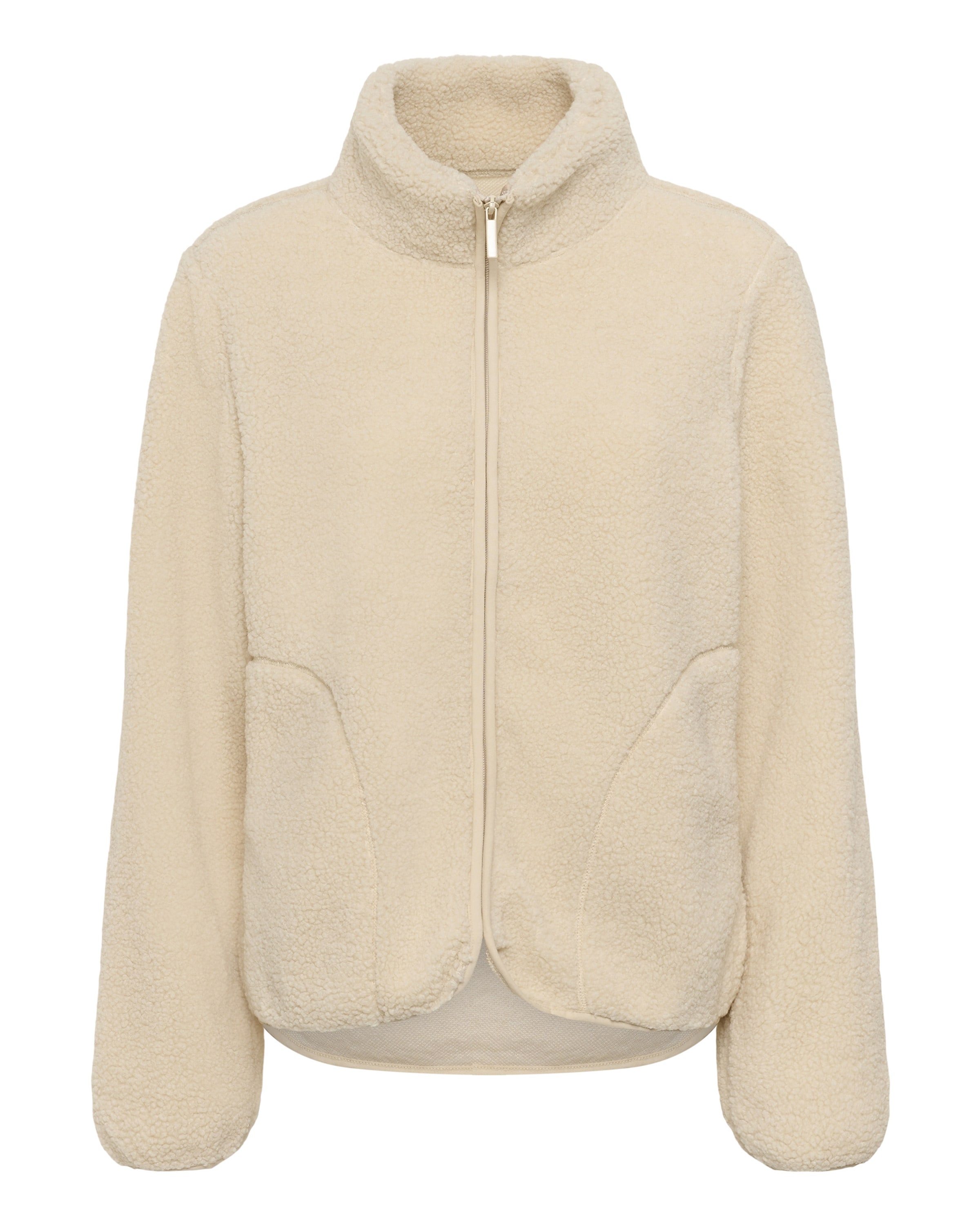 Kaffe Fleecejakke 'KAAlly' i beige: forside