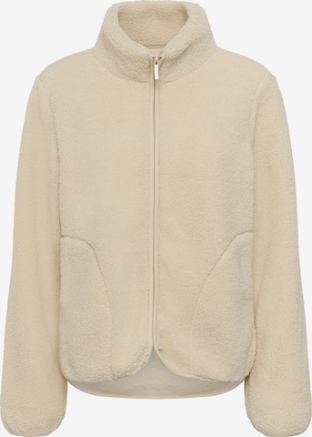 Kaffe Fleecejakke 'KAAlly' i beige: forside