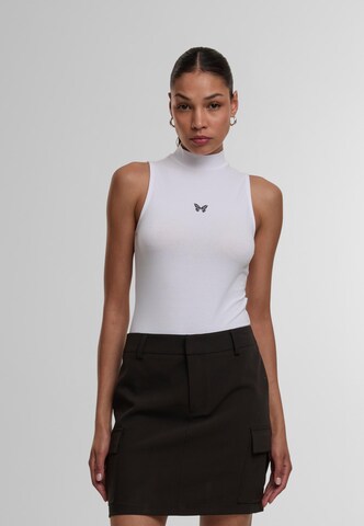 Mister Tee Shirt bodysuit 'Fly Away' in White: front