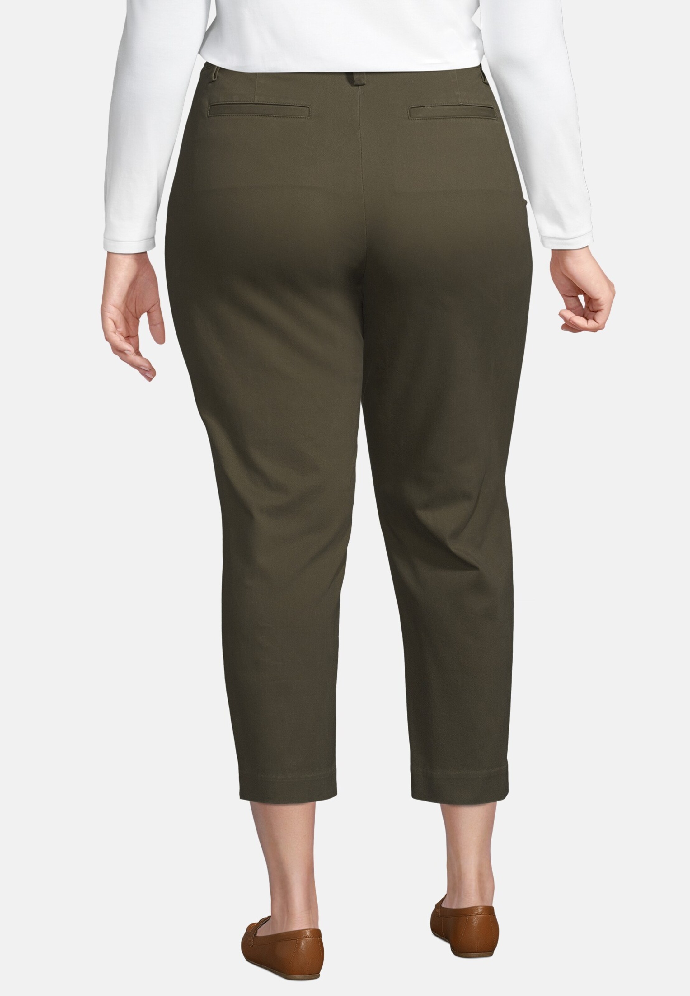 Frauen Große Größen Lands‘ End Chinohose in Khaki - IO80182 Frauen Große Größen Lands‘ End Chinohose in Khaki - IO80182