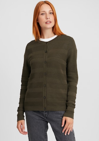 Fransa Knit Cardigan in Green: front