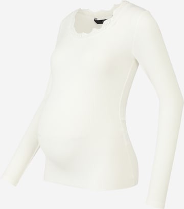 Vero Moda Maternity - Camisa 'ROSI' em branco: frente