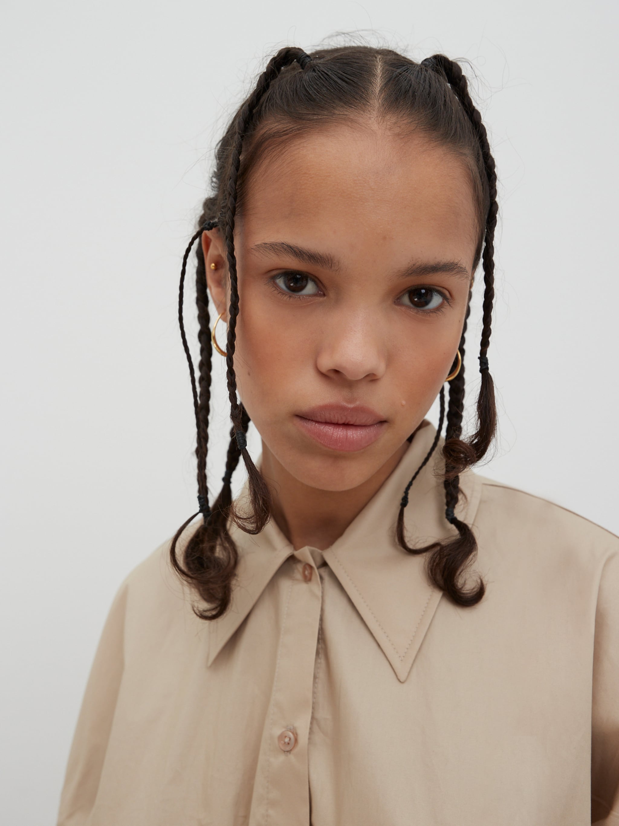 EDITED Prodotti Abito camicia 'Cana' beige