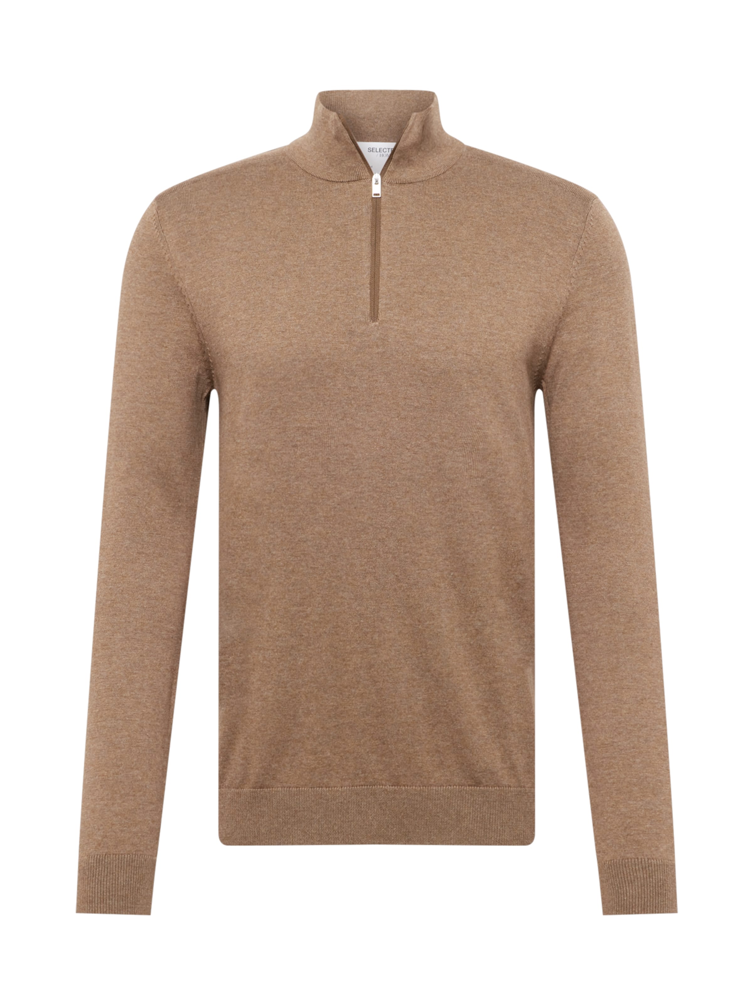 SELECTED Sweater 'Berg' in Brown: front