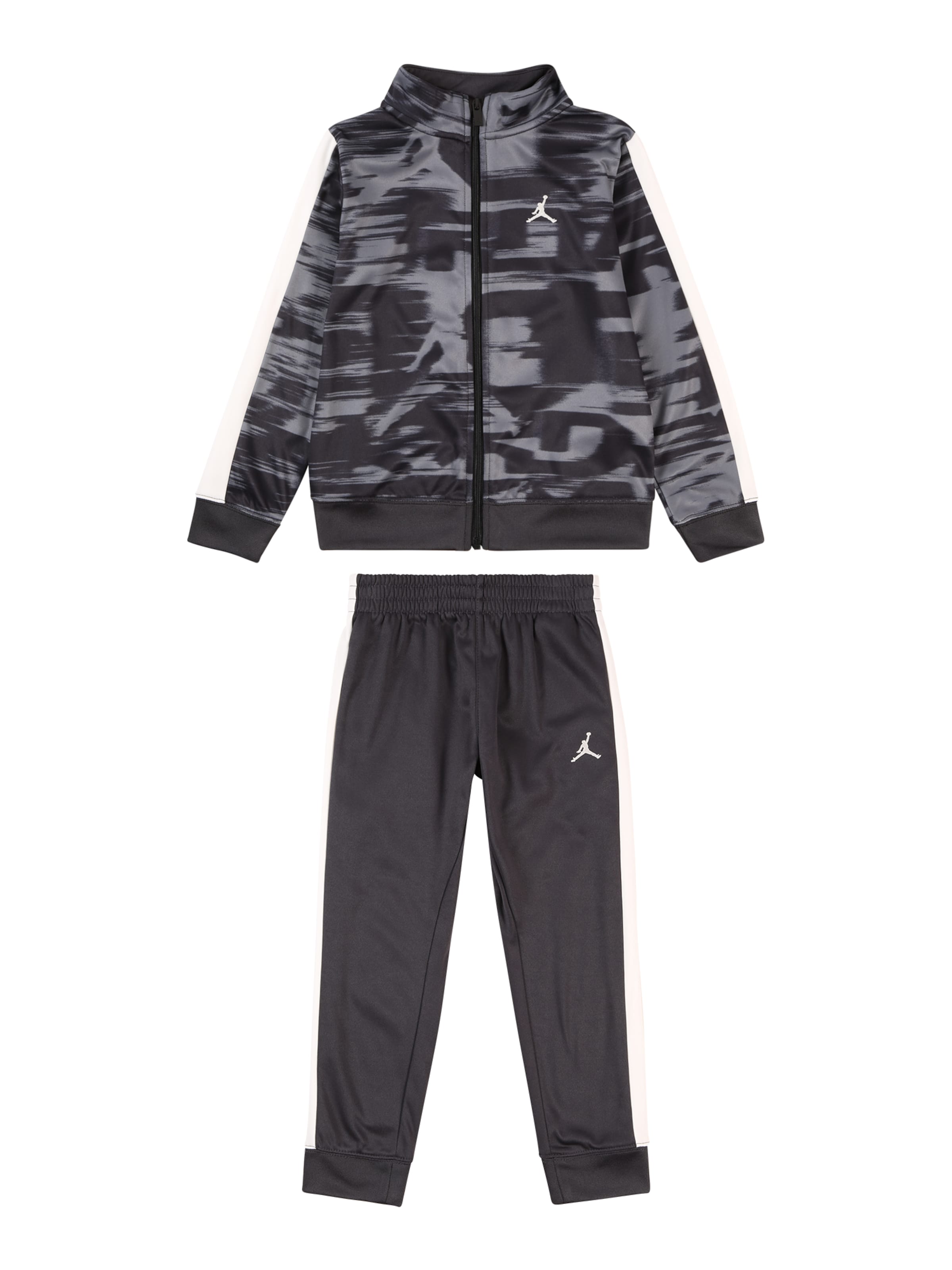 Jordan Trainingsanzug in Schwarz: Vorderseite