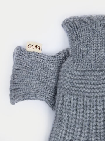 GOBI Cashmere - Guantes sin dedos 'Rib-Knit Cashmere Gloves' en gris