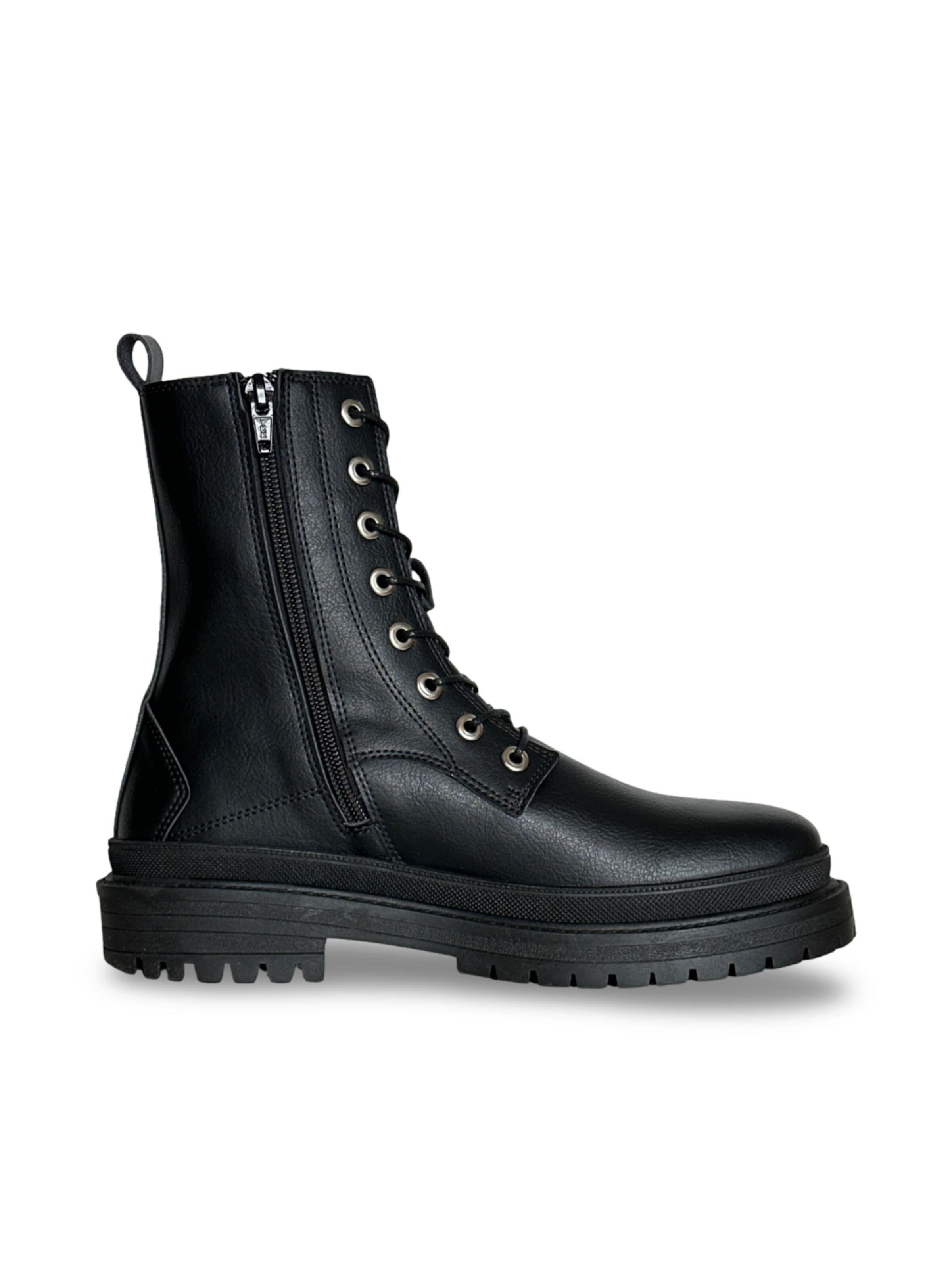 nae Vegan Shoes - Botas con cordones en negro