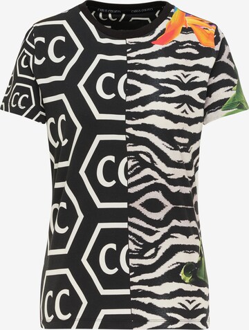 Carlo Colucci Shirt 'Ciriola' in Zwart: voorkant