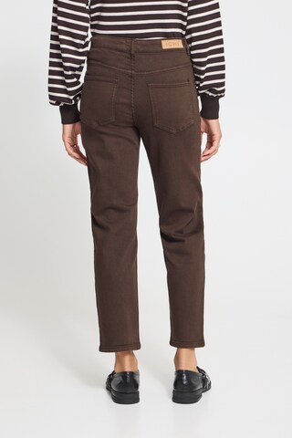 ICHI regular Jeans 'ZIGGY' i brun