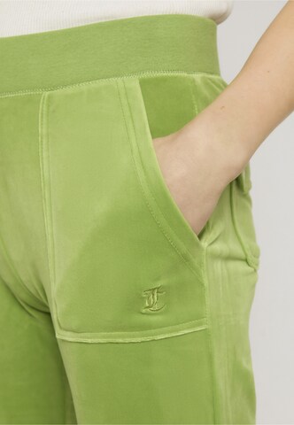 Juicy Couture Na zvonec Hlače 'Layla' | zelena barva