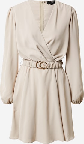 Robe AX Paris en beige : devant