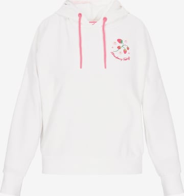 MYMO Collegepaita 'Back To School' värissä valkoinen: etupuoli