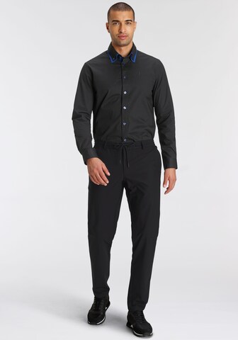 BRUNO BANANI Regular fit Business Shirt in Black