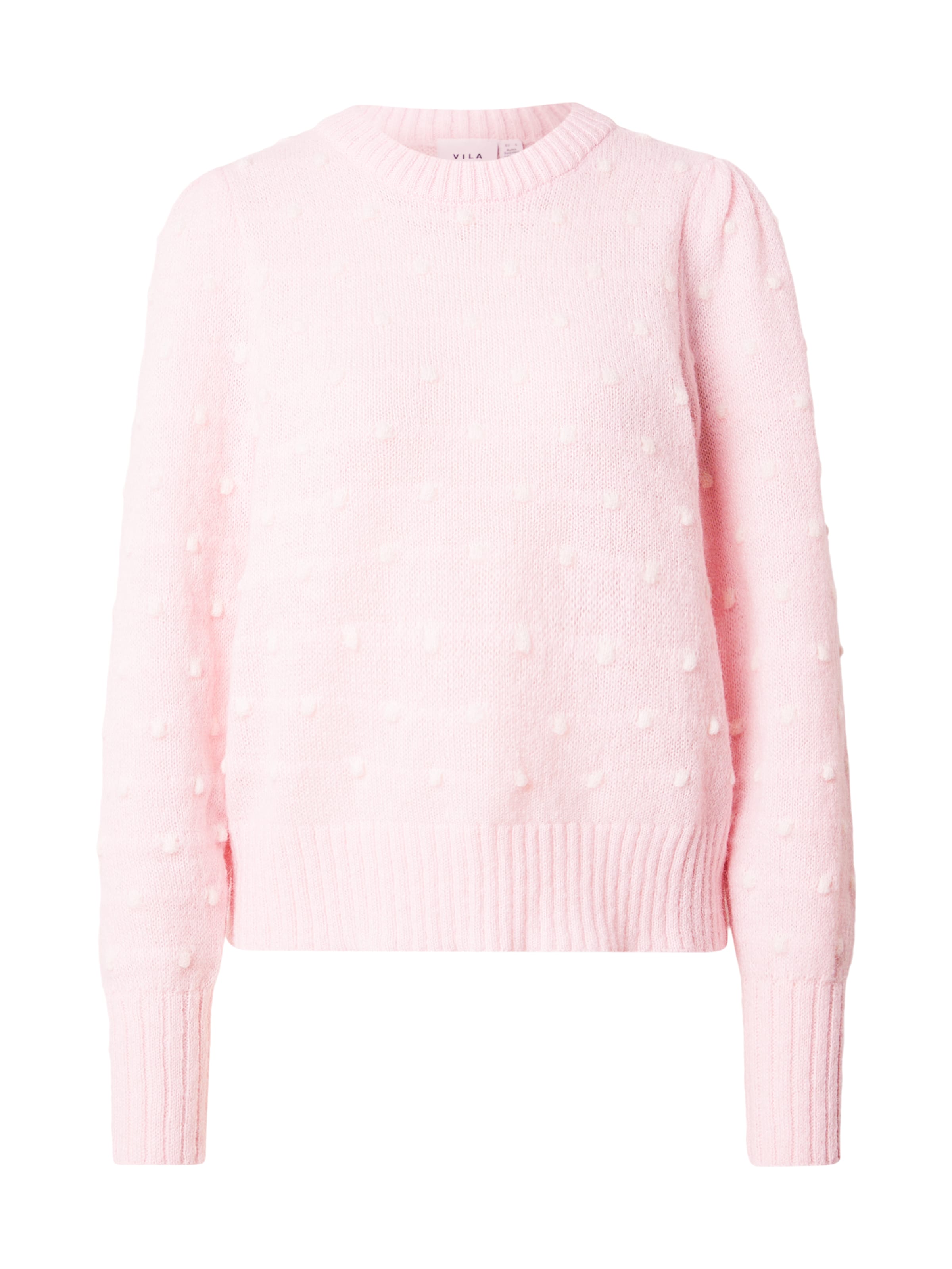 VILA Свитер 'VIDOTTIE' в Ярко-розовый: спереди
