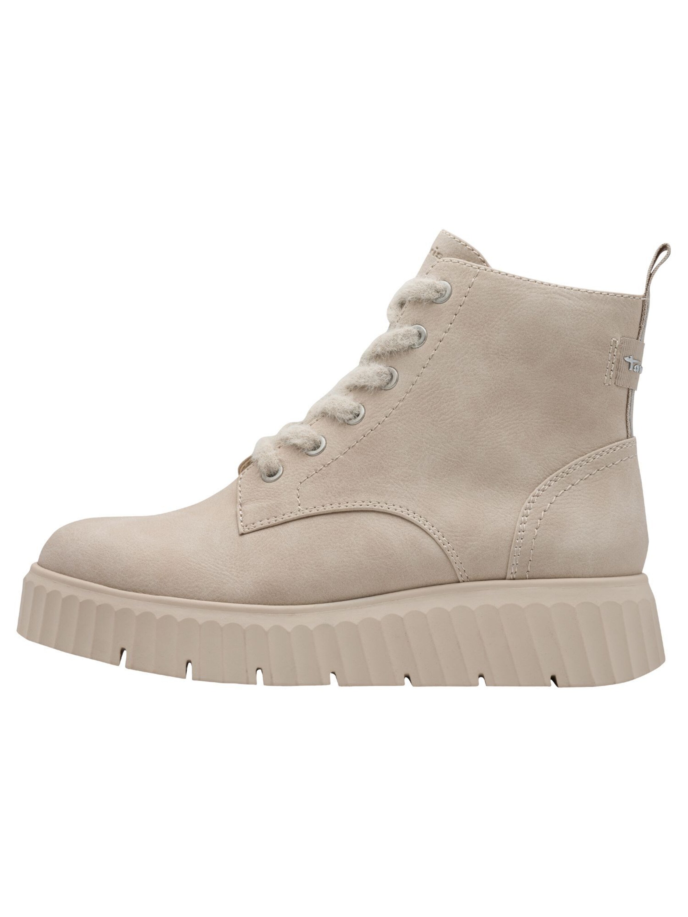 Tamaris Stövlett med snörning i beige