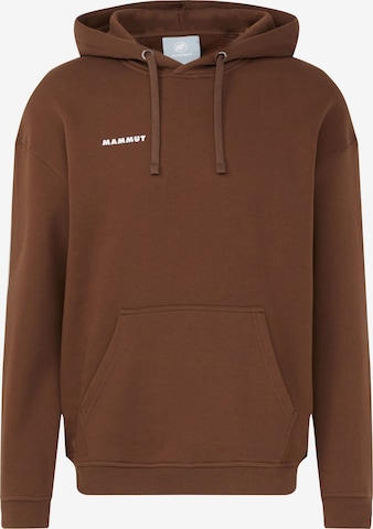 MAMMUT Sweatshirt in Braun: Vorderseite