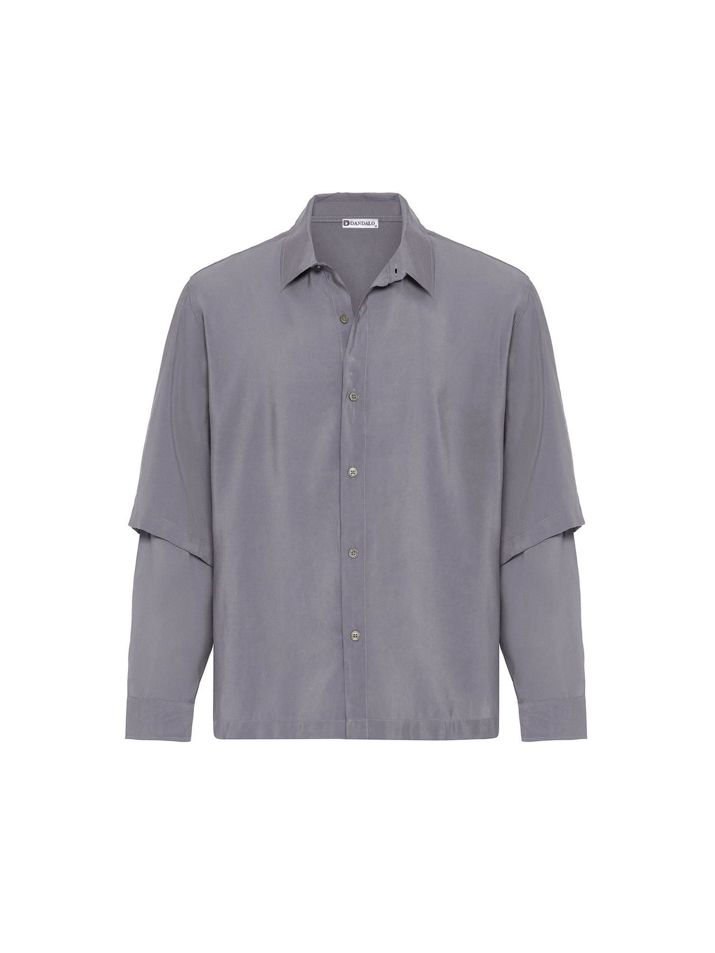 Dandalo Comfort fit Button Up Shirt in Grey: front