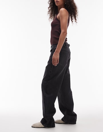 Wide leg Jeans 'Cinch' di TOPSHOP in nero
