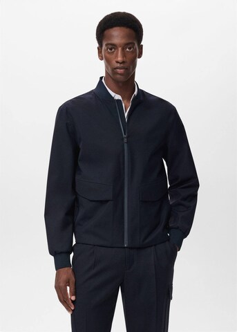 MANGO MAN Between-Season Jacket 'Rill' in Blue: front