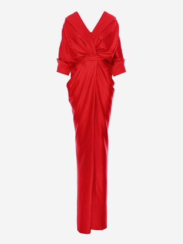 acob a porter Avondjurk in Rood: voorkant