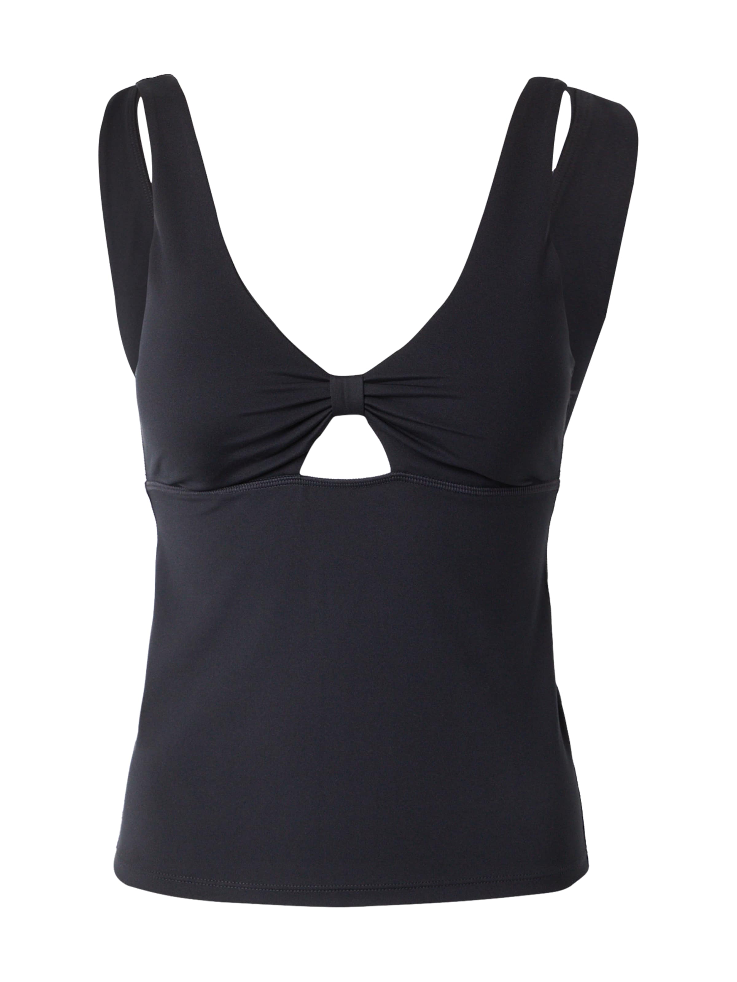 Girlfriend Collective Top sportowy &#x27;Meredith&#x27; w kolorze czarny: przód