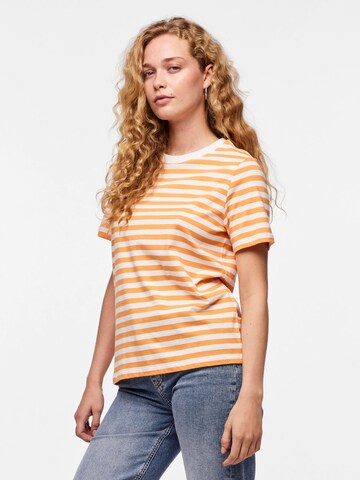 PIECES Shirt 'RIA' in Oranje: voorkant