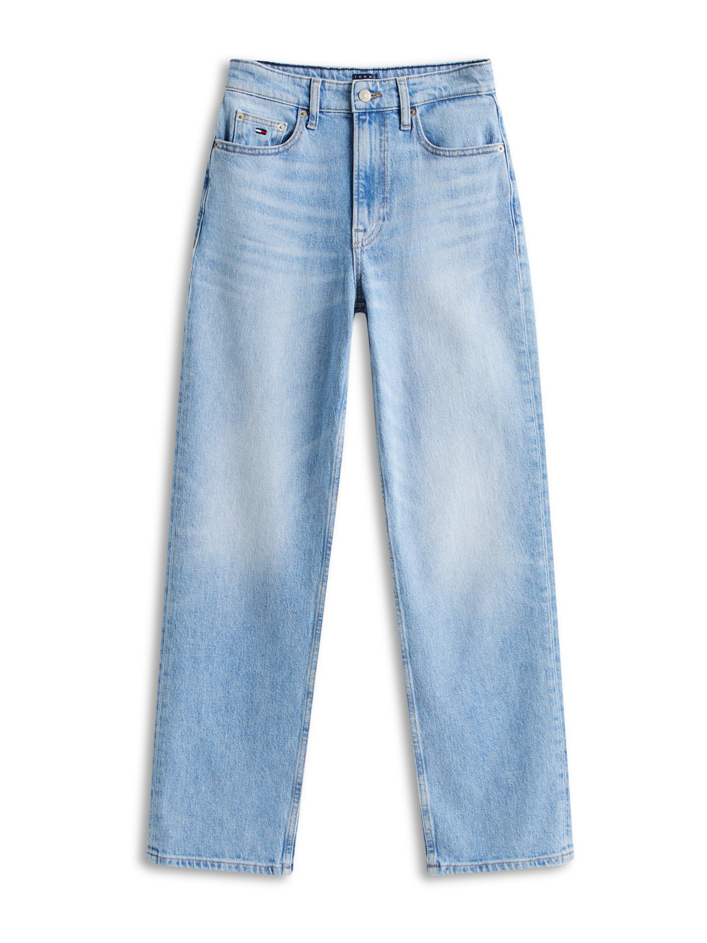 Largi Jeans 'Layla' de la Tommy Jeans pe albastru: față