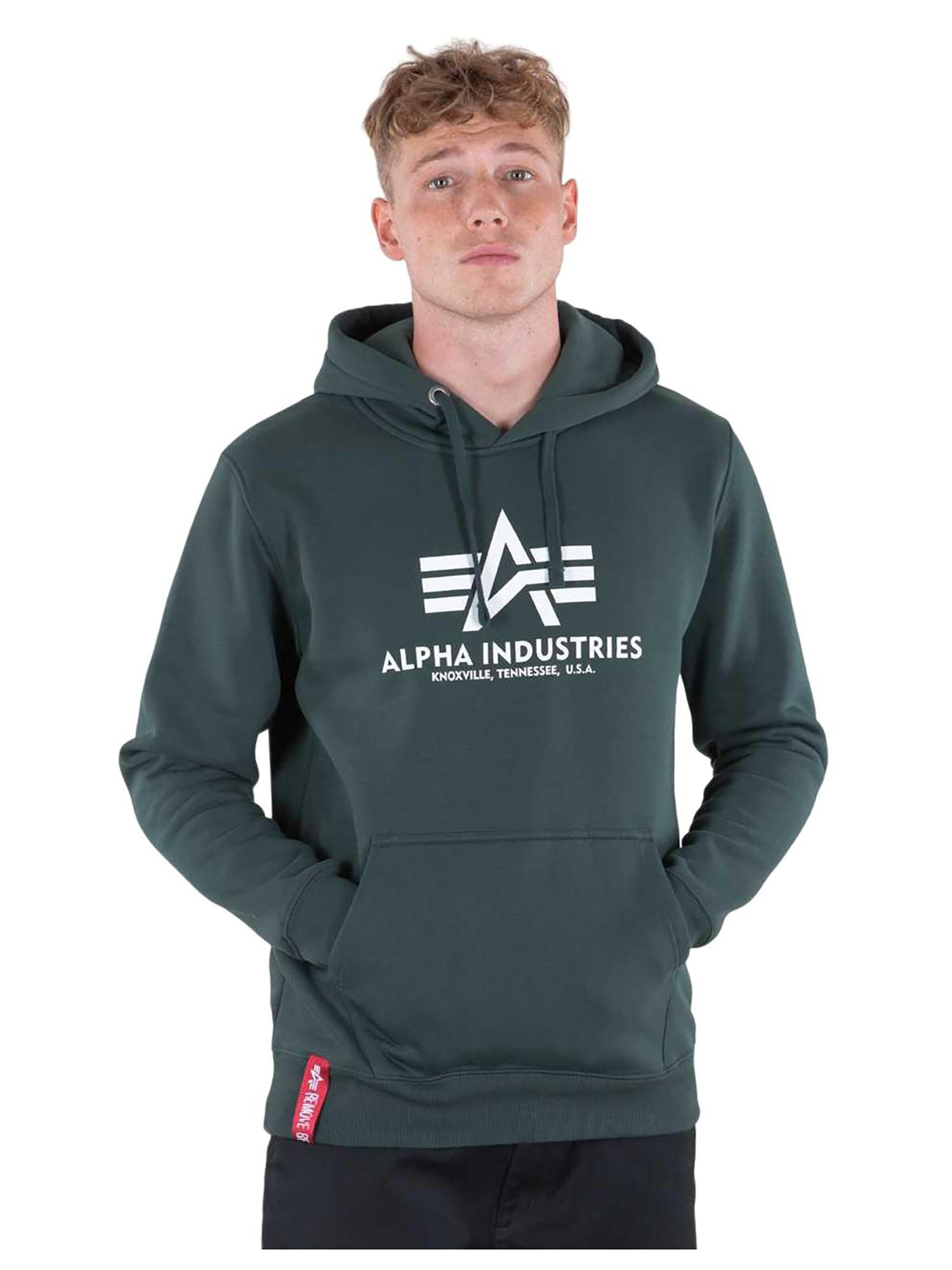 ALPHA INDUSTRIES Sweatshirt 'Basic' in Green