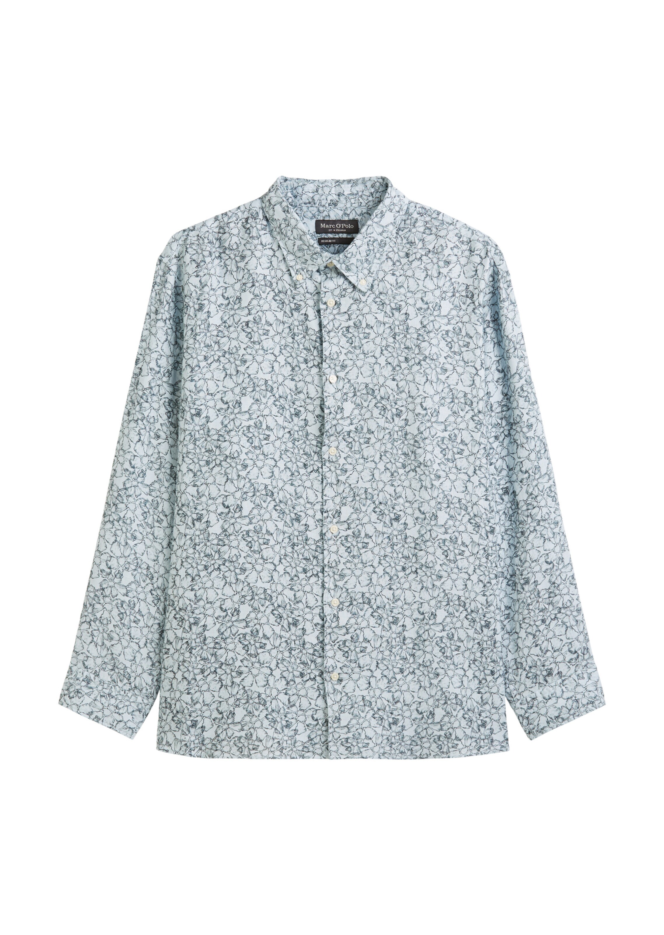 Marc O'Polo Button Up Shirt in Navy / Light blue, Item view