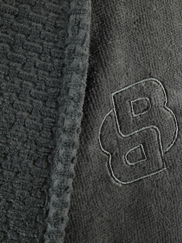 BOSS Home Long Bathrobe 'DOUBLEB' in Grey