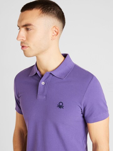 UNITED COLORS OF BENETTON Poloshirt in Lila