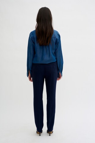 My Essential Wardrobe Loosefit Suorat housut värissä sininen