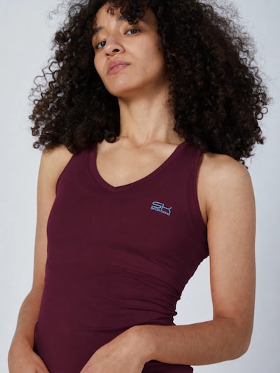 SPORTKIND Sports Top 'Tanktop V-Neck' in XS in Burgundy, Item view