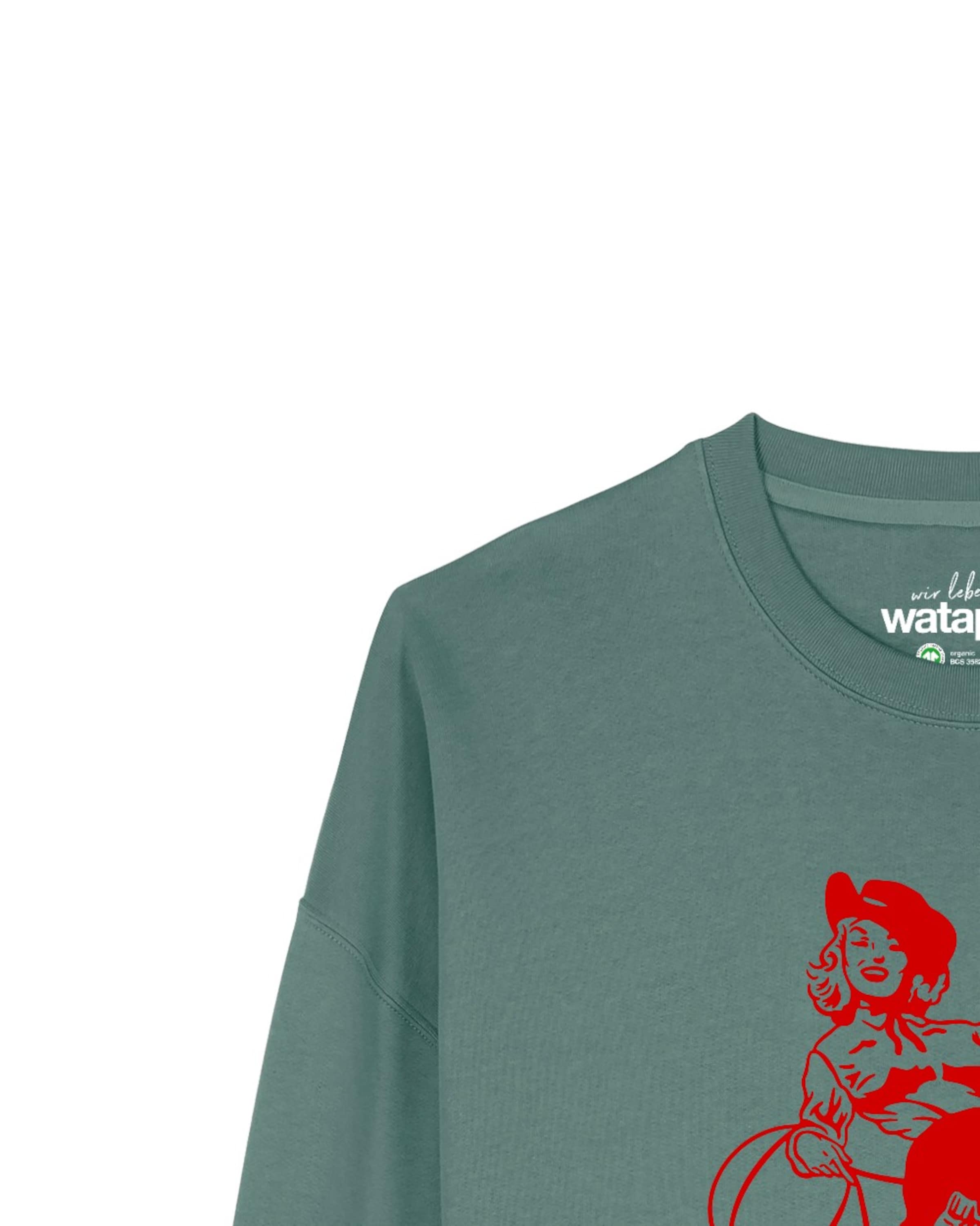 Sweat-shirt 'Cowgirl ' Watapparel en vert
