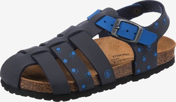 Lumberjack Sandals & Slippers 'Bing' in Blue: front