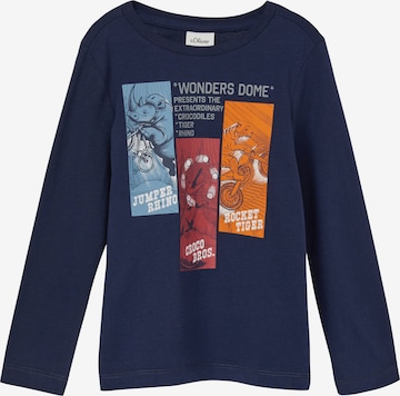 s.Oliver Shirt in Blauw: voorkant