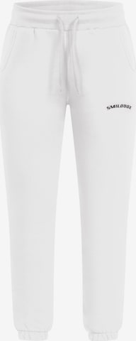 Pantalon 'Cassandra' Smilodox en blanc : devant